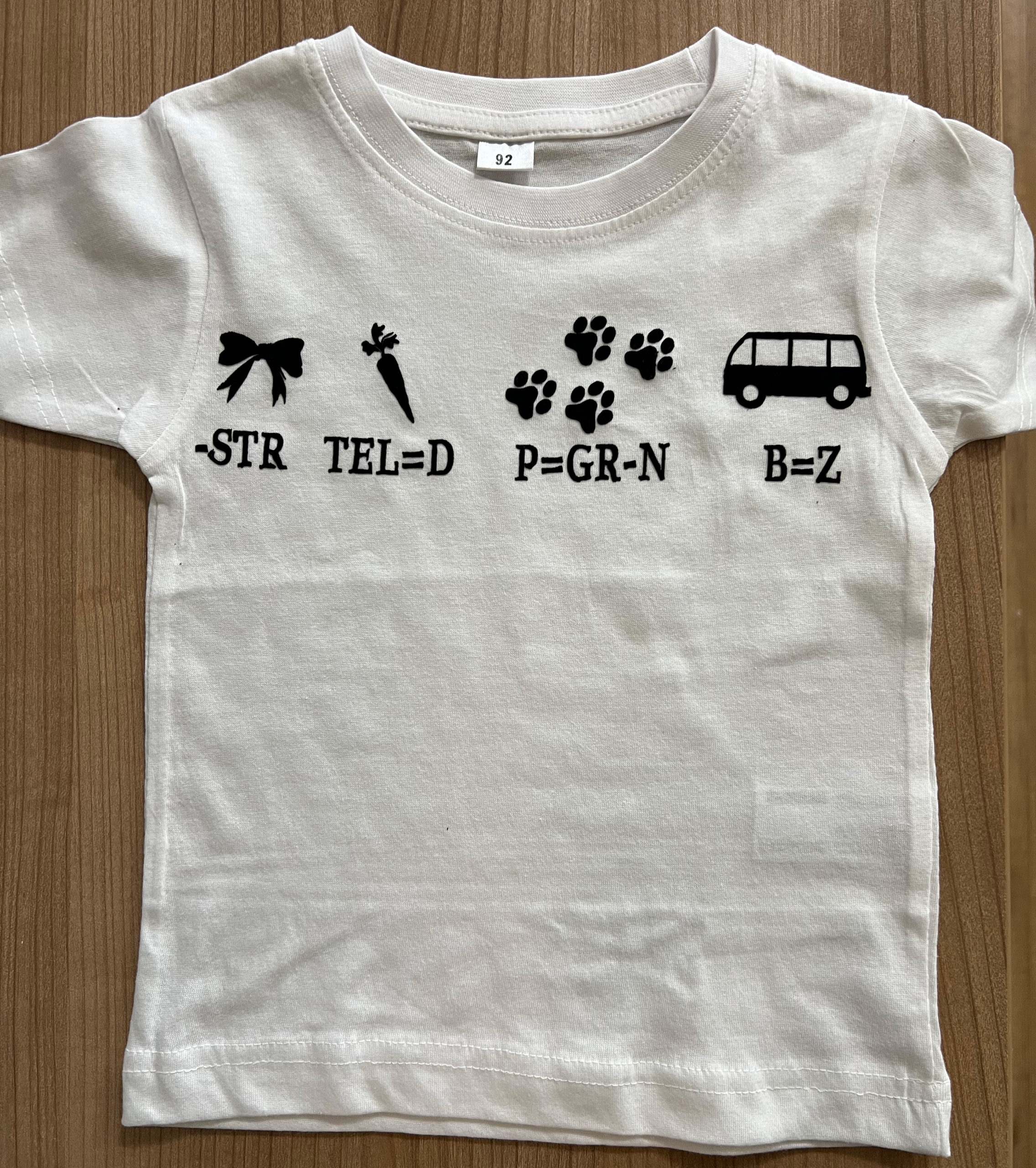 Kids Tshirt Rebus bekendmaking zwangerschap